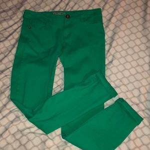 Green Skinny Jeans